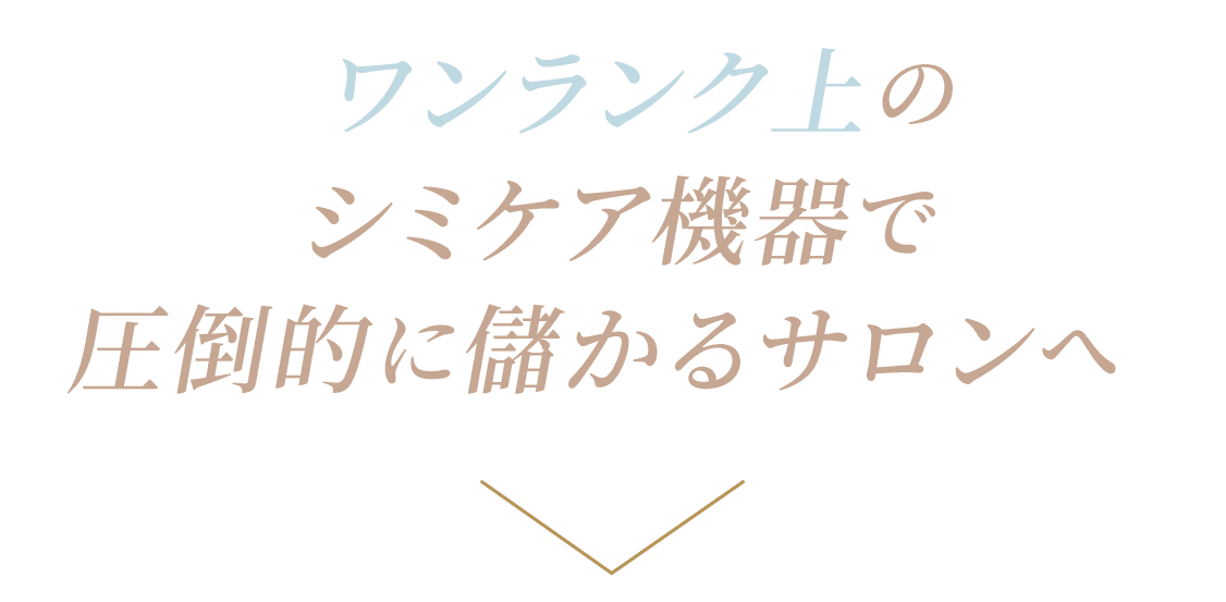 圧倒的に儲かるサロンへ